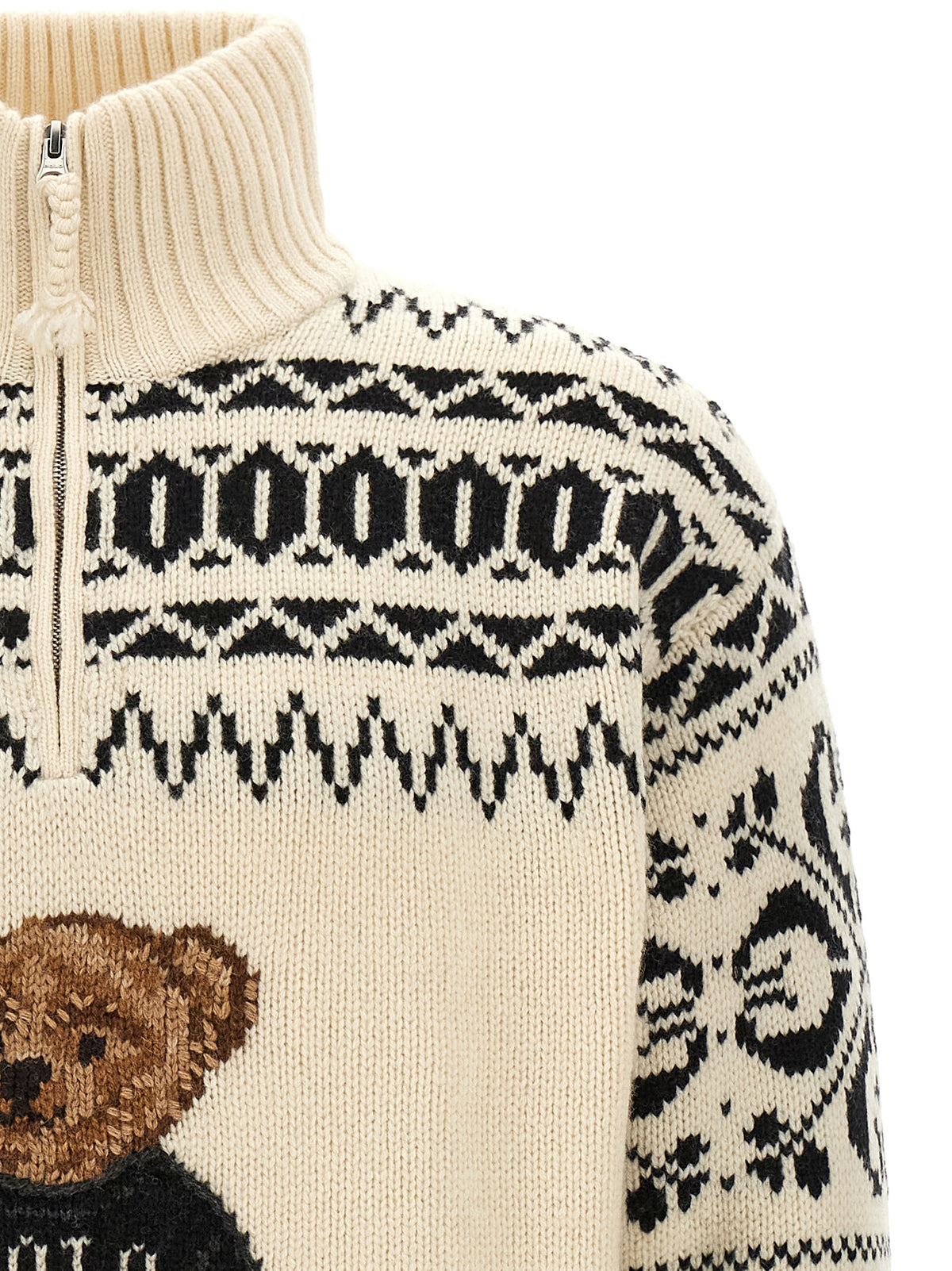 Indulge in the Polo Ralph Lauren Bicolor Wool Cardigan, a masterpiece of cozy luxury crafted from a fine wool-cashmere blend, perfect for elevating your winter elegance.