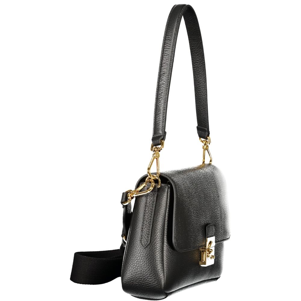 Indulge in the elegance of the Coccinelle Nero Leather Female Bag, where exquisite craftsmanship meets timeless luxury, perfect for the discerning individual.