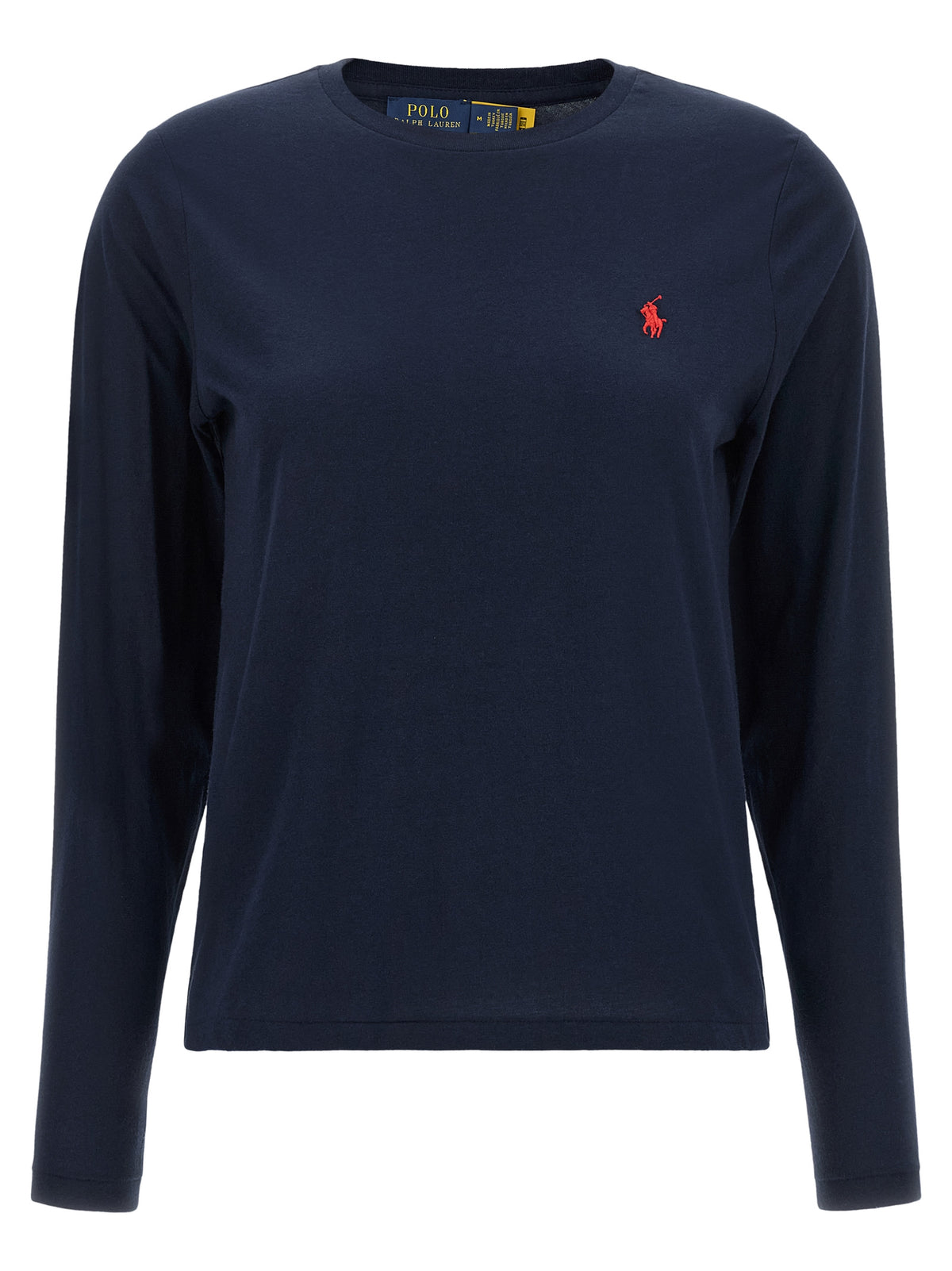 Discover the Polo Ralph Lauren Blue Cotton Sportswear long-sleeved t-shirt, a timeless blend of comfort and elegance, perfect for the discerning wardrobe.