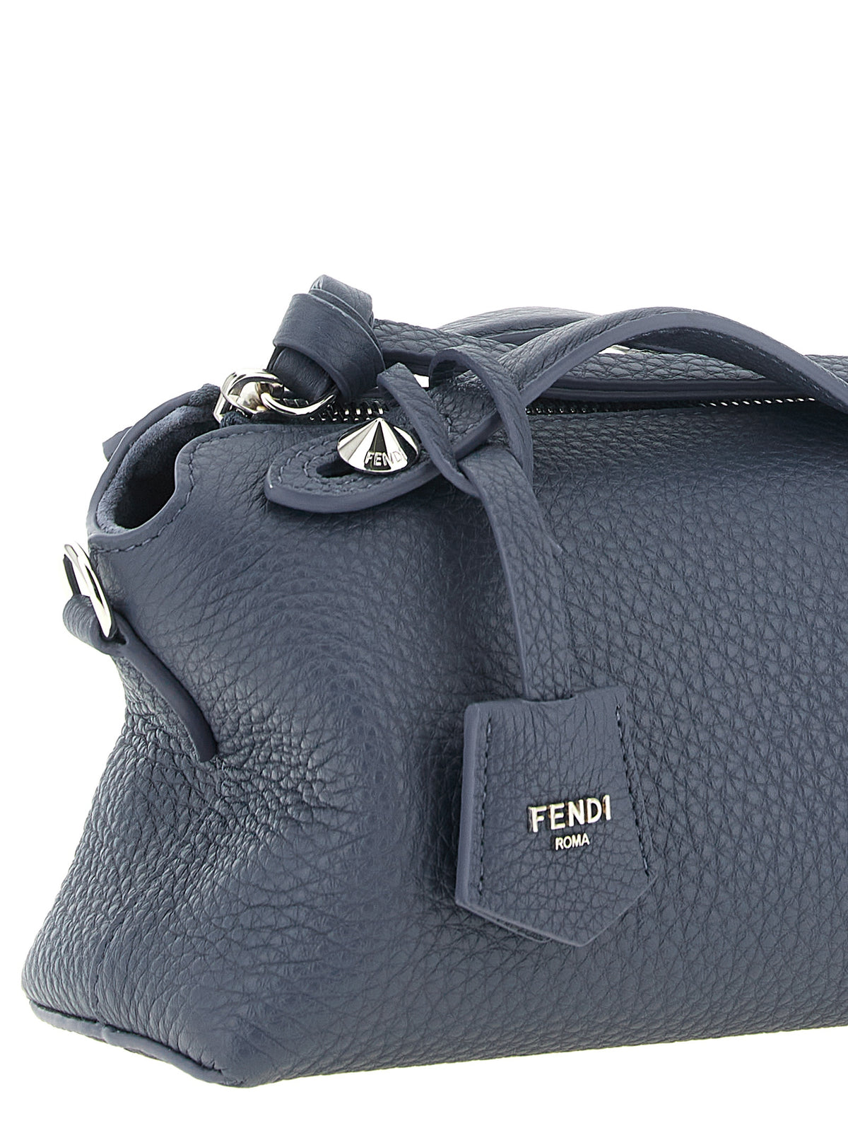 Indulge in the exquisite Fendi Blue Calfskin Clutch Bag, a masterpiece of Italian craftsmanship, embodying luxury and sophistication for the discerning connoisseur.