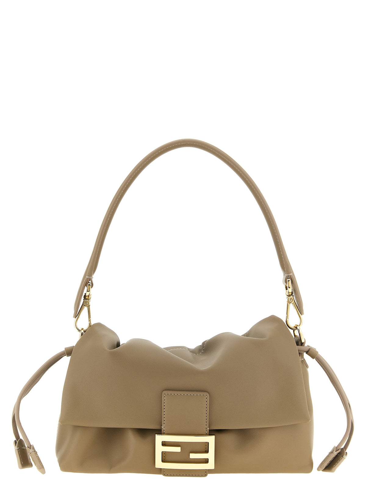 Fendi Beige Lamb Leather Handbag
