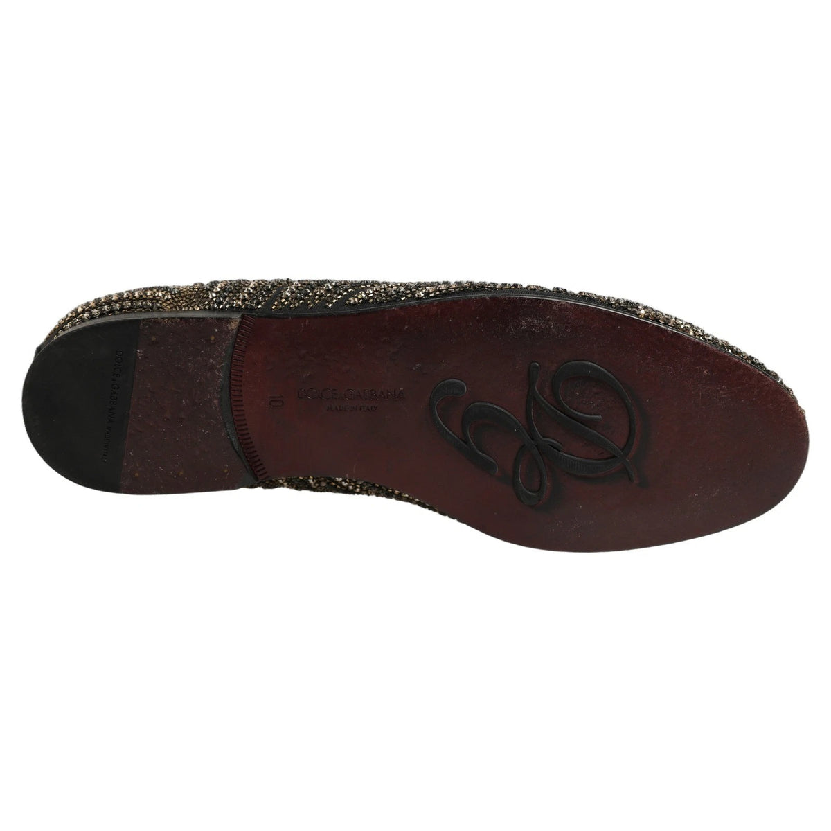 Indulge in the exquisite Dolce & Gabbana Black Gold Embellished Slippers, where luxurious craftsmanship meets timeless elegance, perfect for the discerning connoisseur.