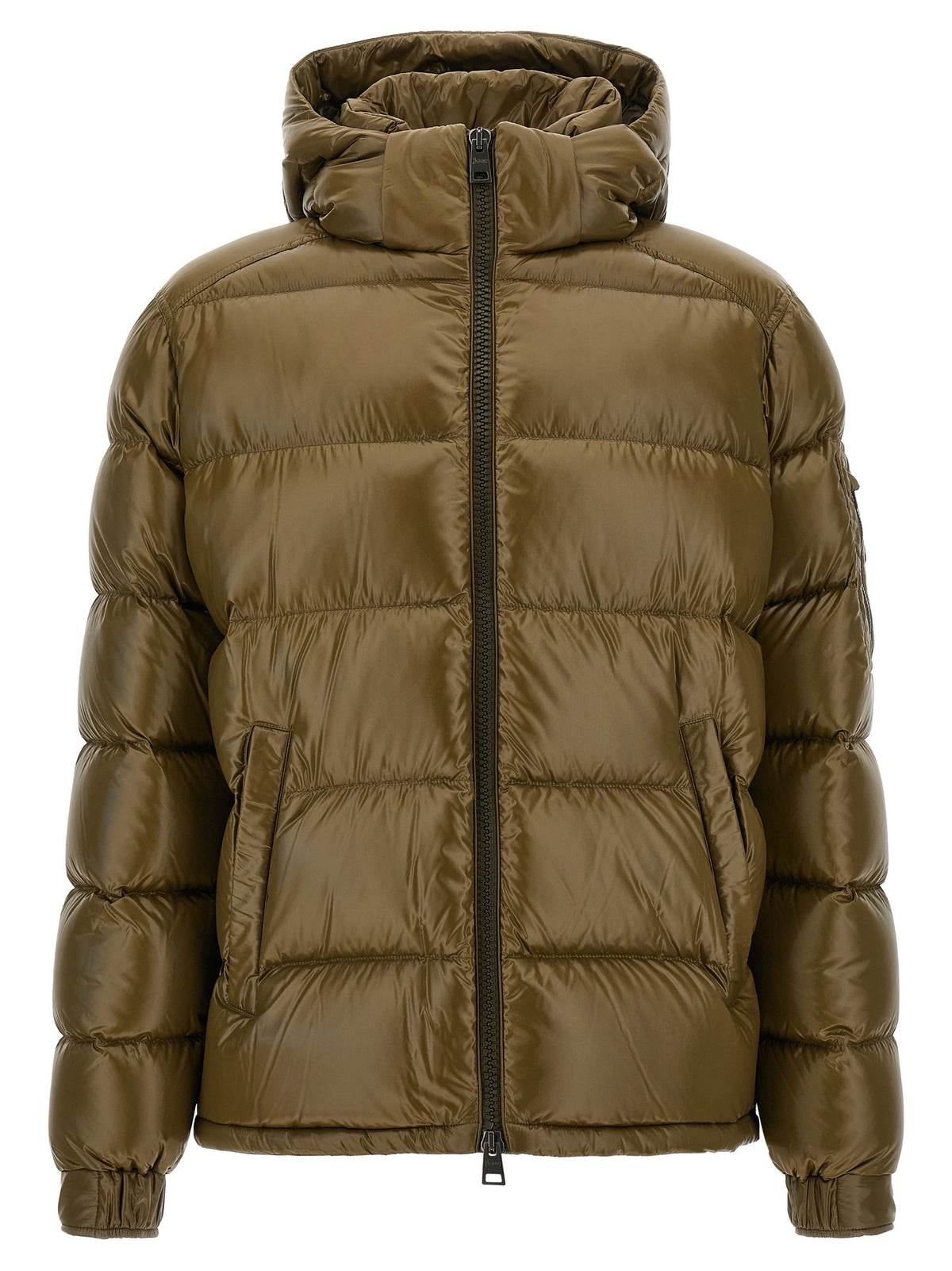 Elevate your cold-weather wardrobe with the Herno Bicolor Polyamide Full-Length Jacket, a masterpiece of luxury and comfort crafted for those who command presence.