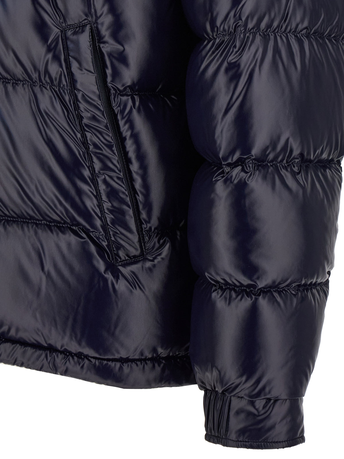Indulge in the exquisite Herno Blue Polyamide Full-Length Jacket, a masterpiece of shimmering fabric and elegant design, perfect for the discerning connoisseur of luxury.