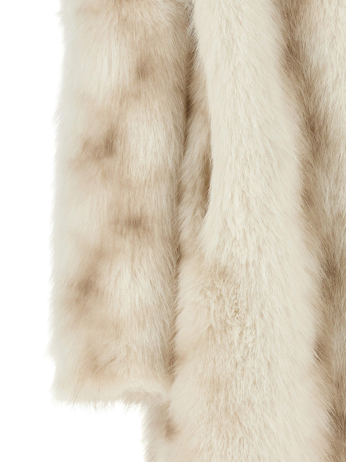 Indulge in the exquisite elegance of Herno's Beige Polyester Coat, a masterpiece of faux-fur craftsmanship that redefines luxury and sophistication for the discerning wardrobe.