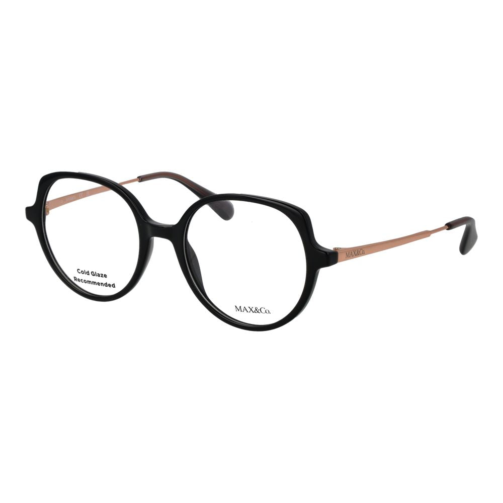 Discover the exquisite Max & Co Black Plastic Glasses, a statement of elegance and sophistication, perfect for those who embrace timeless style and luxury.