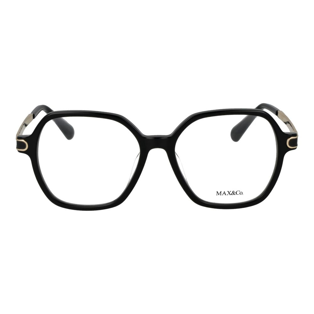Discover the Max & Co Black Acetate Glasses, a statement of elegance and sophistication, perfect for those who appreciate timeless luxury and exquisite craftsmanship.