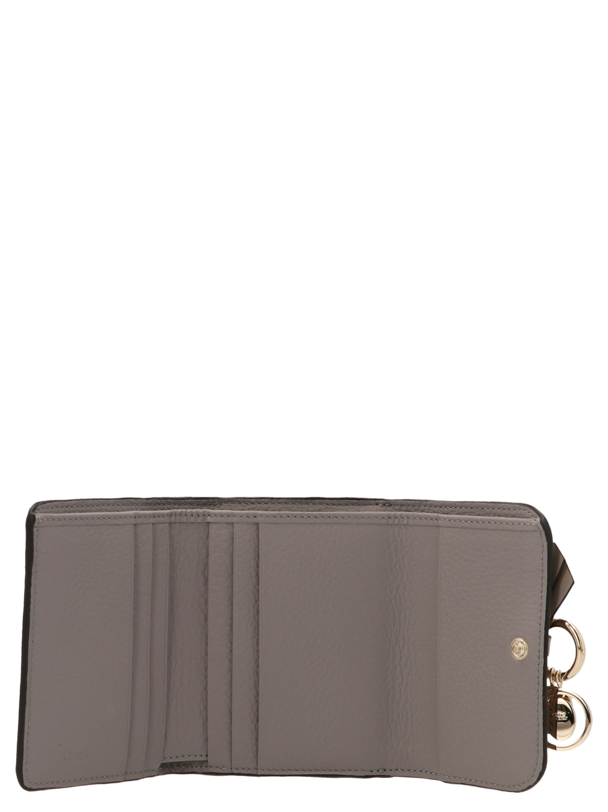Chloé Gray Calfskin Cardholder - Timeless Luxury Accessory