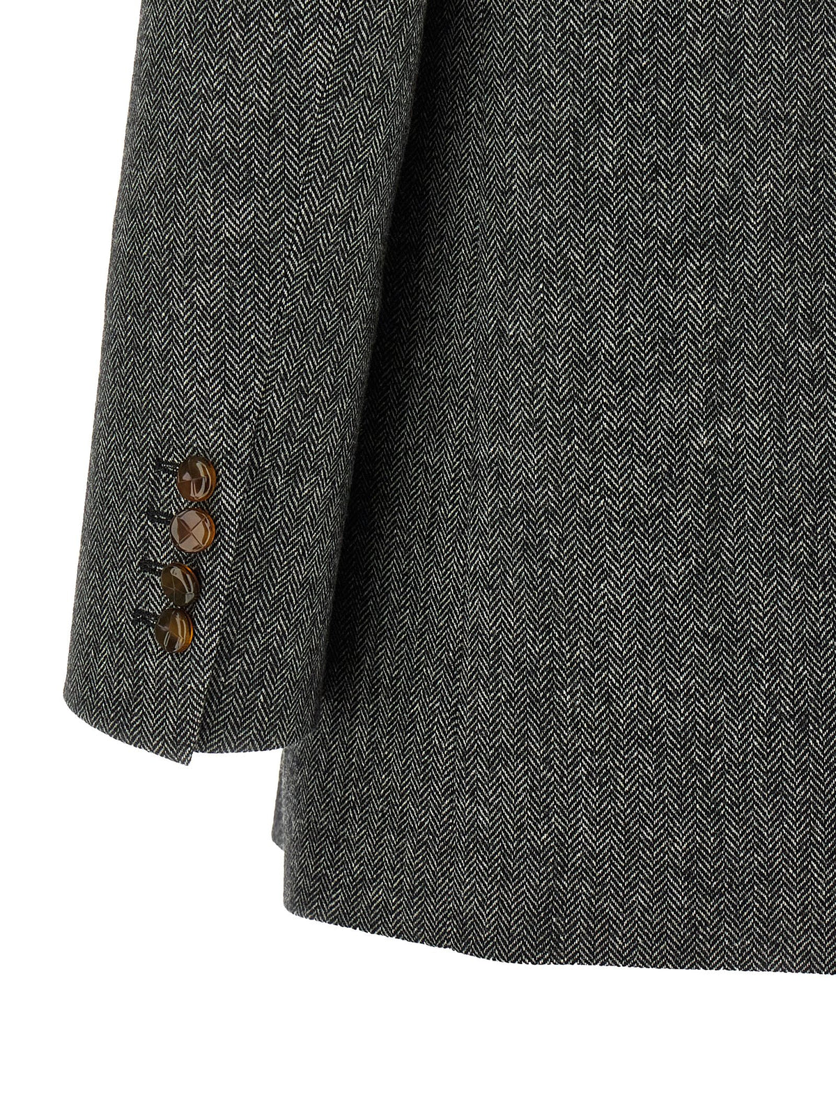 Blazé Milano Gray Virgin Wool Blazer - Timeless Elegance Redefined