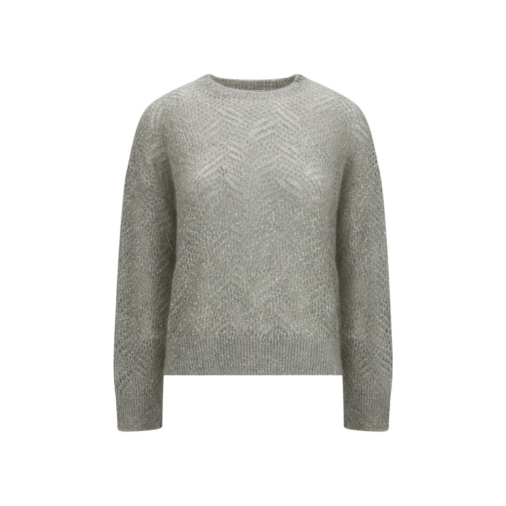 Brunello Cucinelli Gray Linen Sweatshirt - Timeless Luxury Elegance