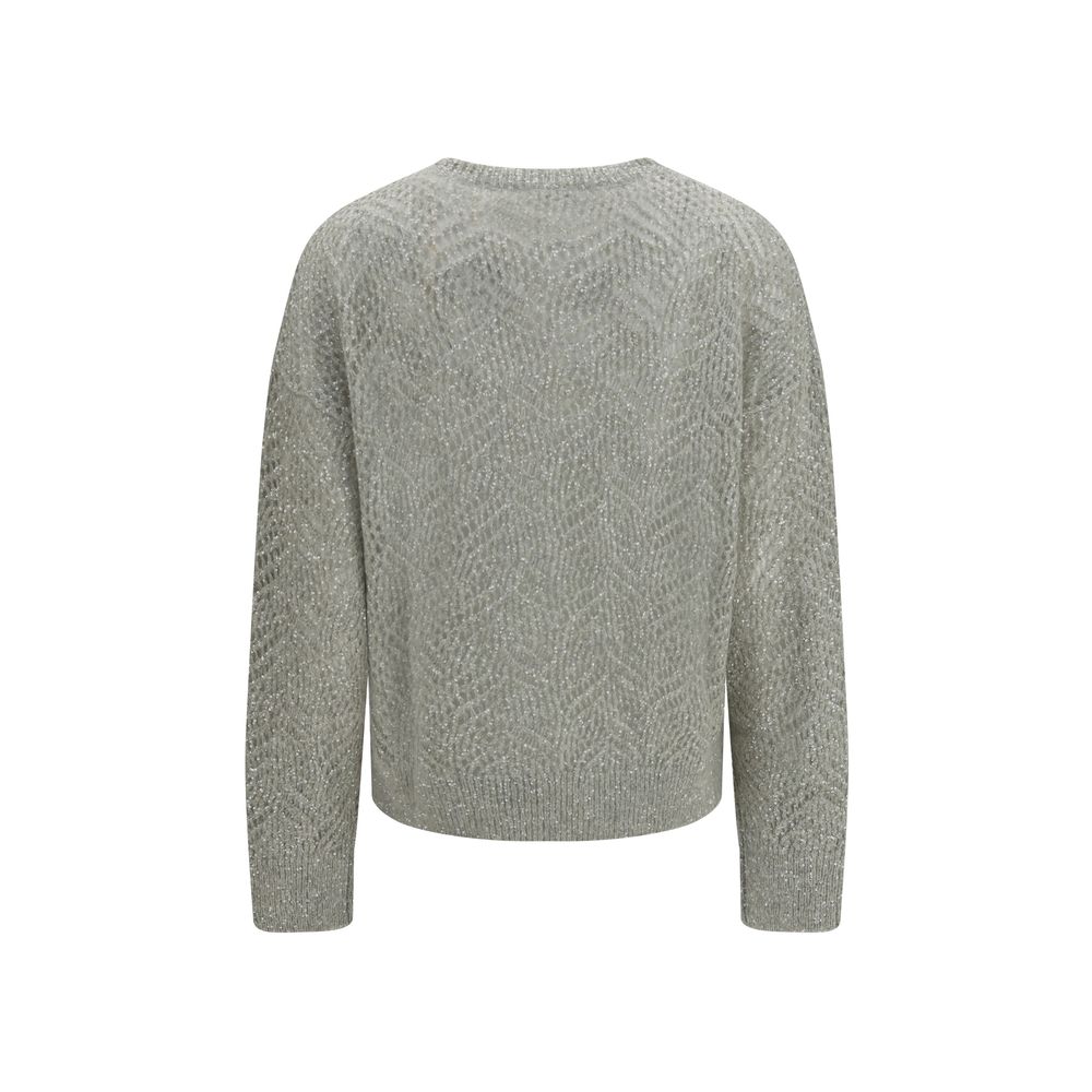 Brunello Cucinelli Gray Linen Sweatshirt - Exquisite Luxury Craftsmanship