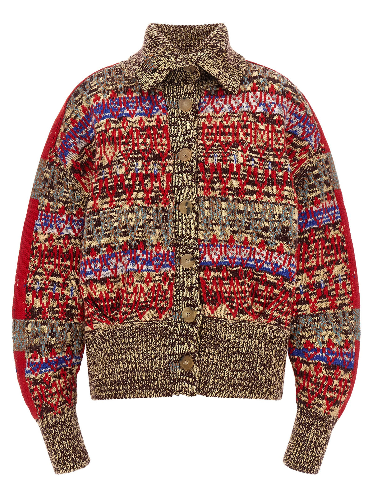 Dries Van Noten Multicolor Wool Cardigan - Timeless Luxury Fashion