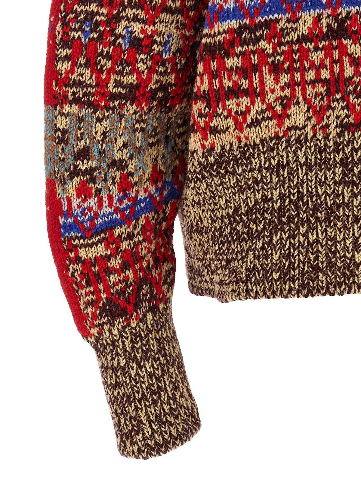 Dries Van Noten Multicolor Wool Cardigan - Elevate Your Elegance