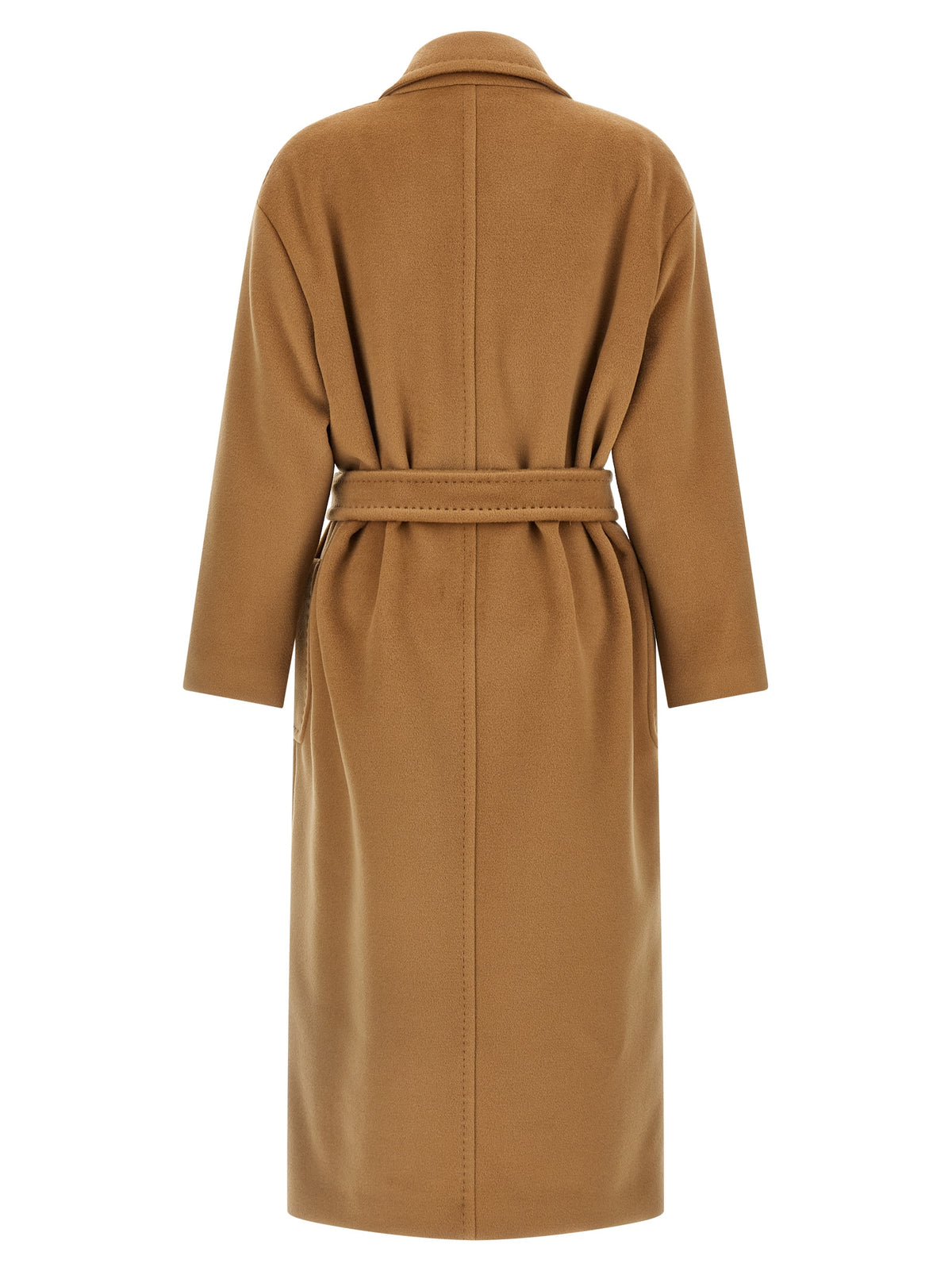 Max Mara Beige Wool Coat - Timeless Luxury for the Discerning