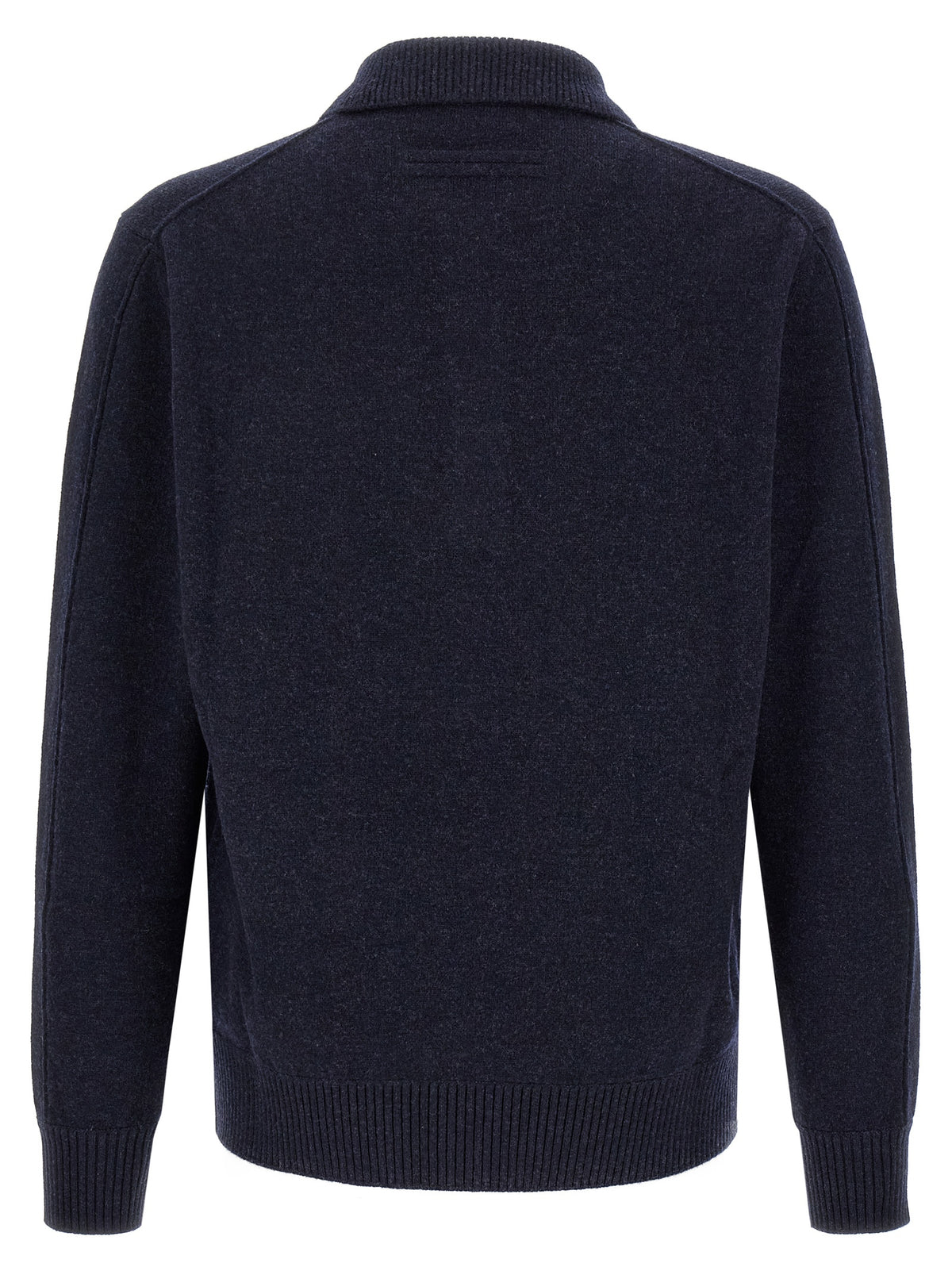 ZEGNA Blue Wool Polo Shirt - Timeless Luxury for Discerning Tastes