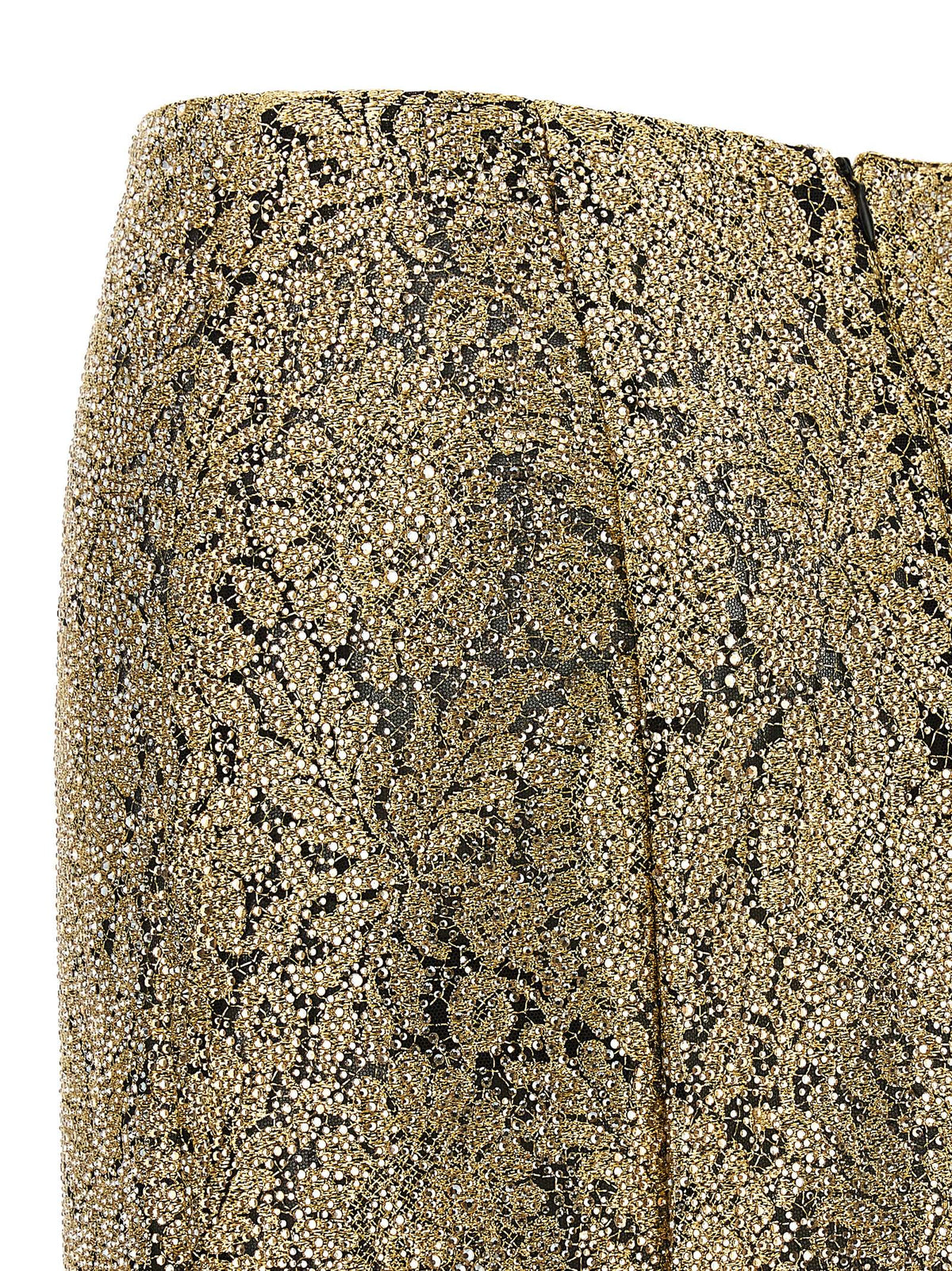 Ermanno Scervino Gold Midi Skirt - Timeless Elegance Redefined