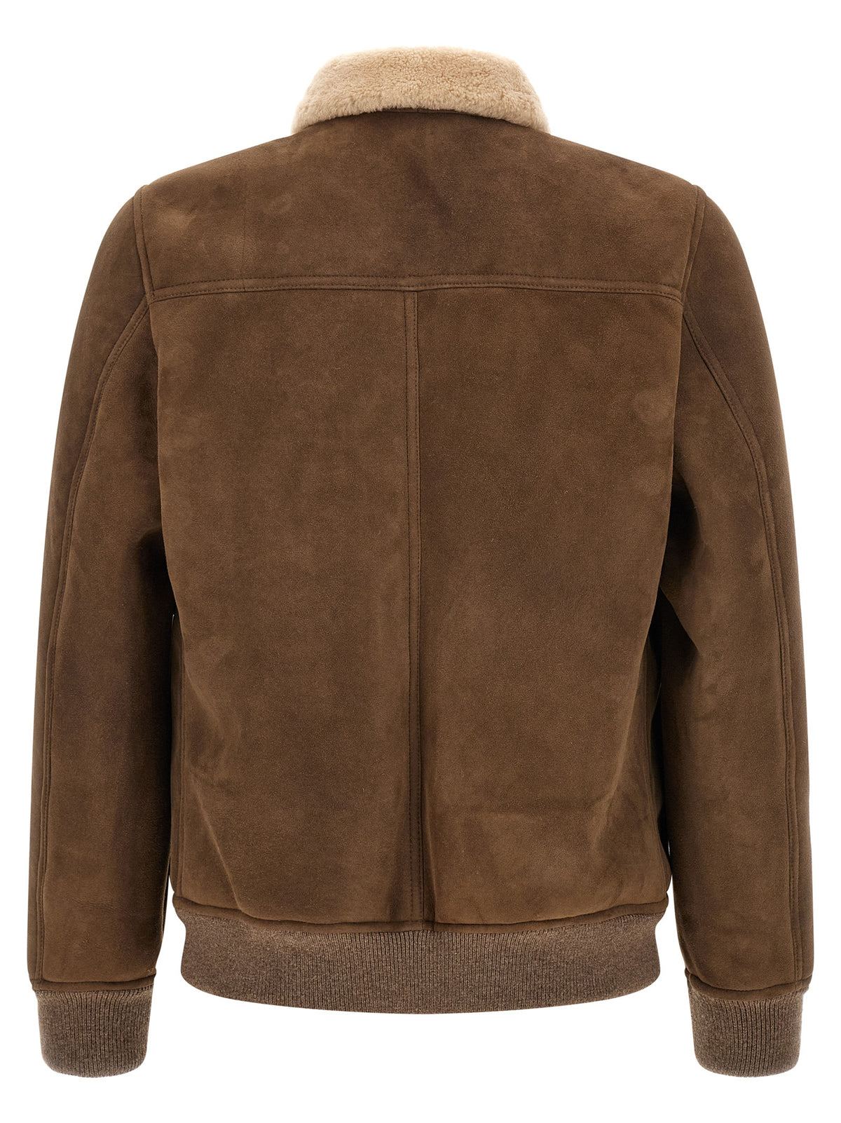 MooRER Brown Wool Bomber Jacket - Timeless Luxury Outerwear