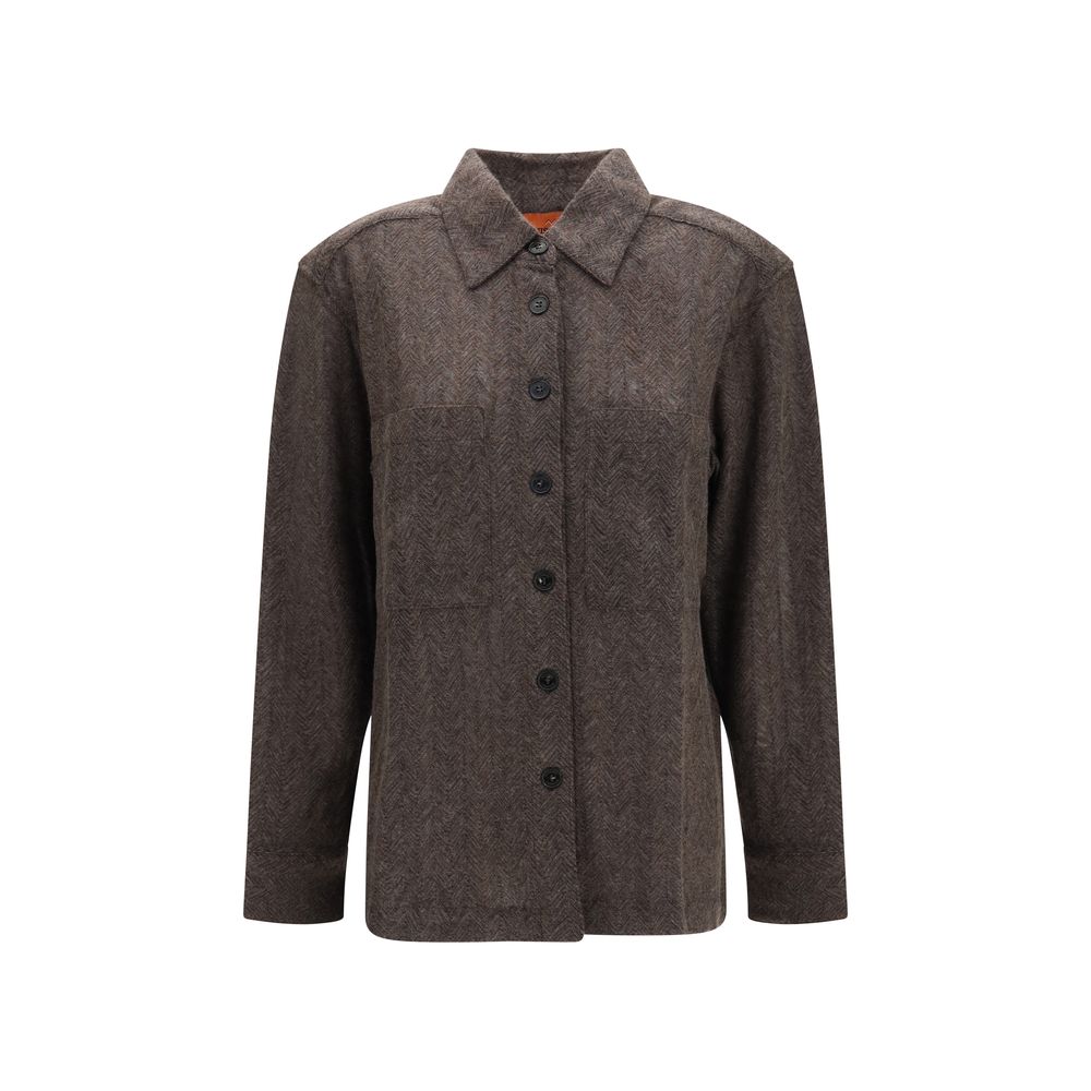 Missoni Cashmere Zig Zag Dress Shirt - Timeless Luxury Elegance