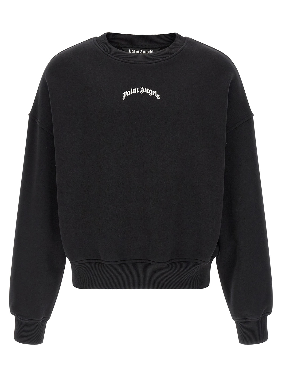 Elevate your style with the Palm Angels Bicolor Cotton Sweatshirt, a masterpiece of premium brushed cotton and bold design, perfect for the discerning fashion connoisseur.