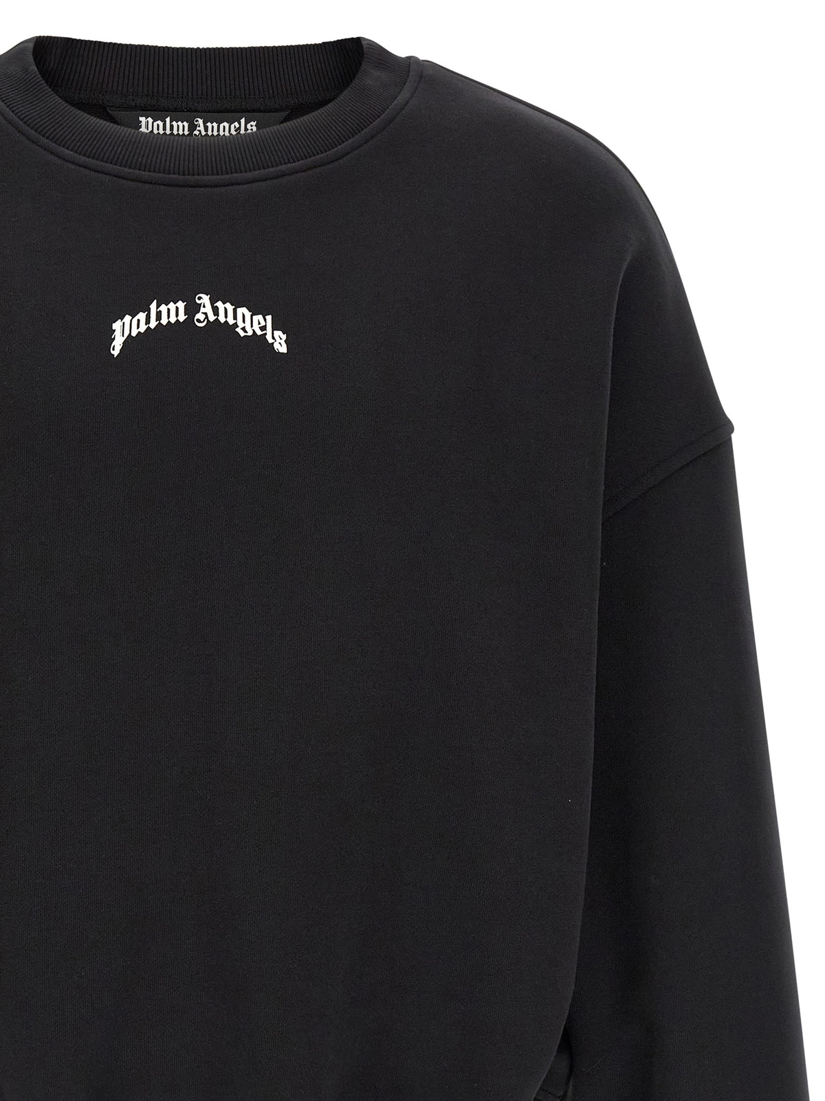 Indulge in the Palm Angels Bicolor Cotton Sweatshirt, a masterpiece of premium brushed cotton, where bold design meets effortless elegance for the discerning individual.