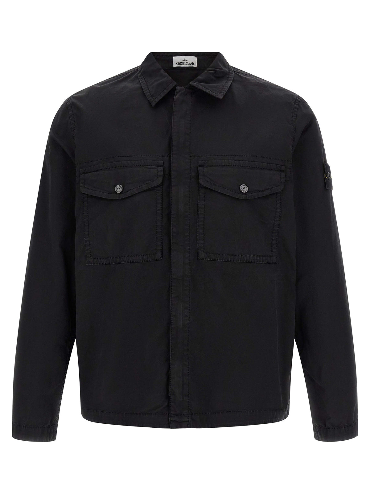 Discover the Stone Island Black Cotton Blouse, a masterful blend of sustainable elegance and bold design, perfect for those who embody luxury and sophistication.