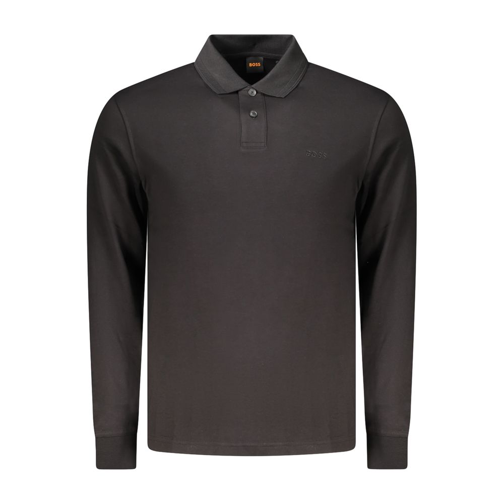 Discover the Hugo Boss Black Cotton Polo Shirt, a timeless blend of elegance and comfort, perfect for those who embody sophistication and style.