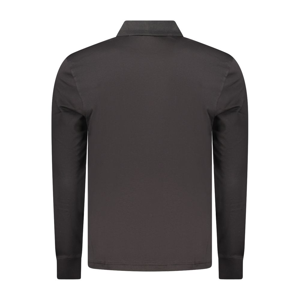 Discover the exquisite Hugo Boss Black Cotton Polo Shirt, a timeless piece that embodies luxury and sophistication, perfect for the discerning individual.