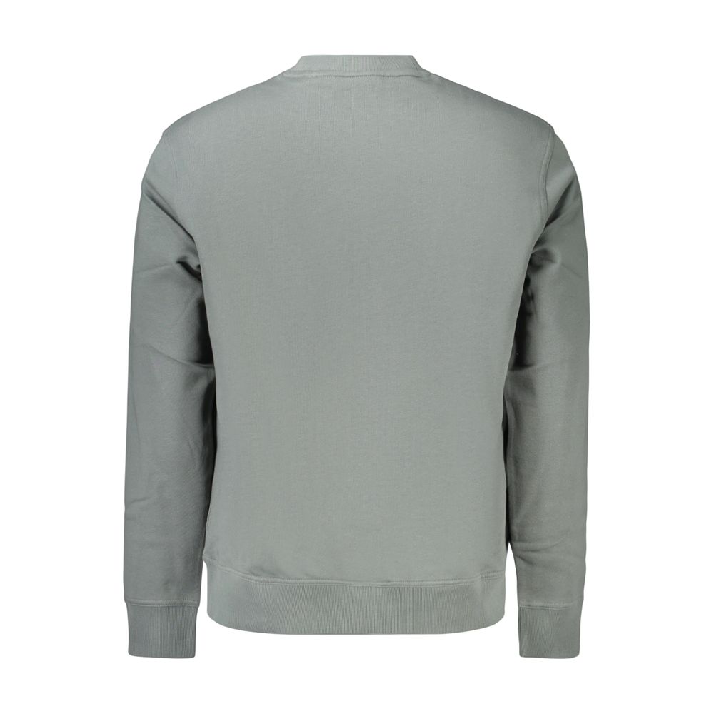 Indulge in the exquisite elegance of the Hugo Boss Green Cotton Sweatshirt, a timeless piece that embodies luxury and sophistication for discerning tastes.