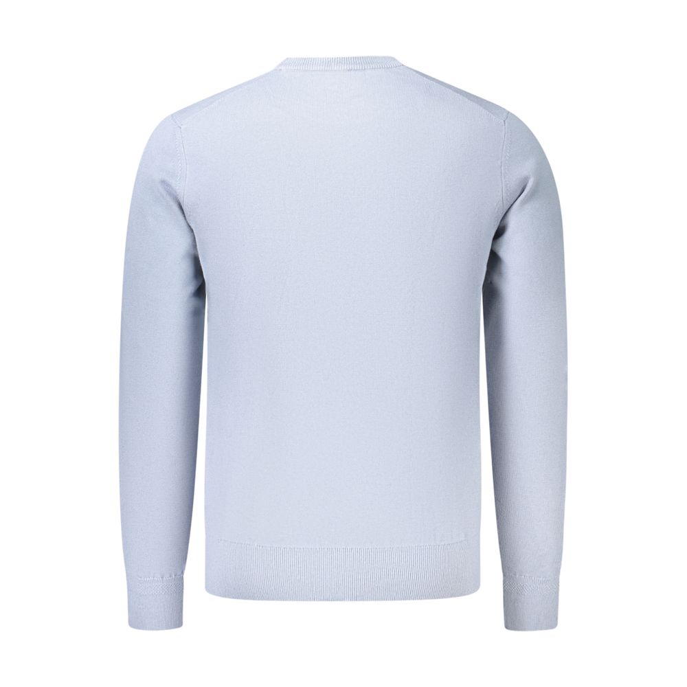 Indulge in the exquisite Hugo Boss Blue Cotton Sweatshirt, a testament to refined craftsmanship and luxurious comfort, perfect for the discerning individual.