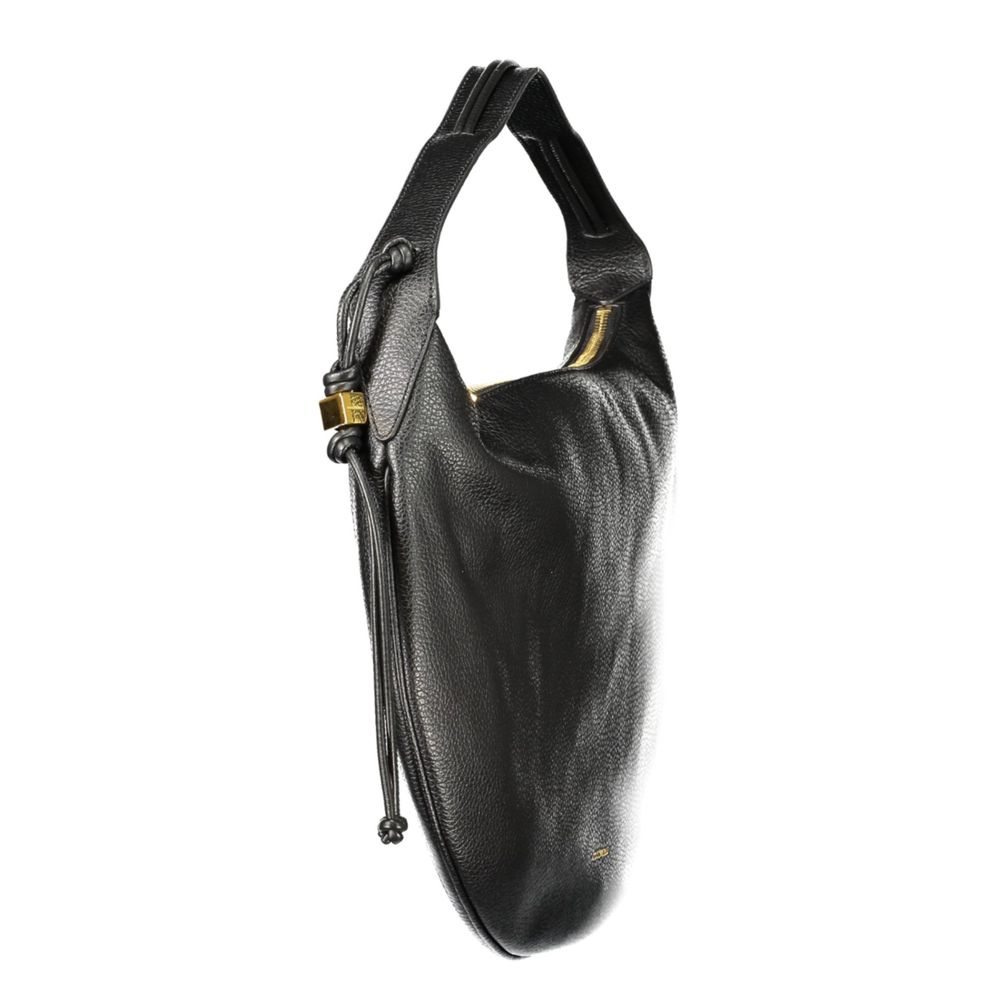 Indulge in the Coccinelle Black Leather Handbag, a masterpiece of exquisite craftsmanship and timeless elegance, perfect for those who embody sophistication and luxury.