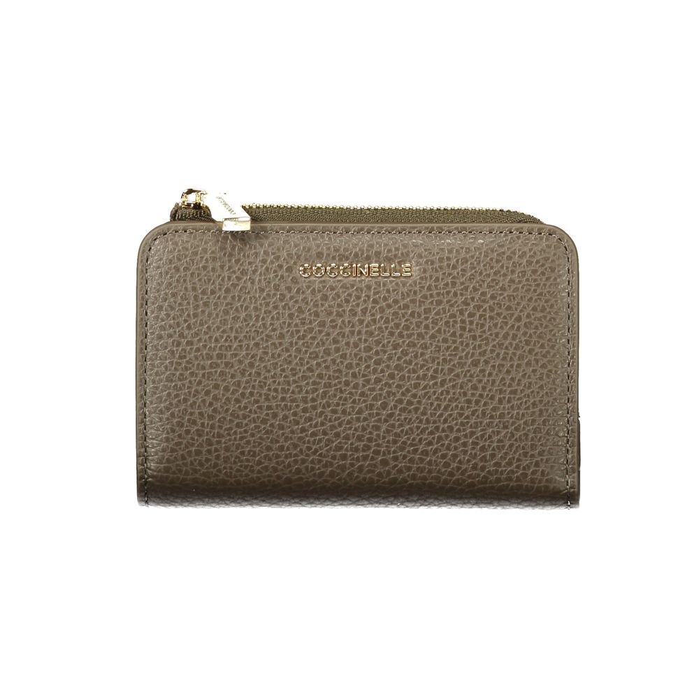Indulge in the exquisite Coccinelle Brown Leather Wallet, a masterpiece of craftsmanship featuring luxurious compartments and a refined design, perfect for the discerning individual.