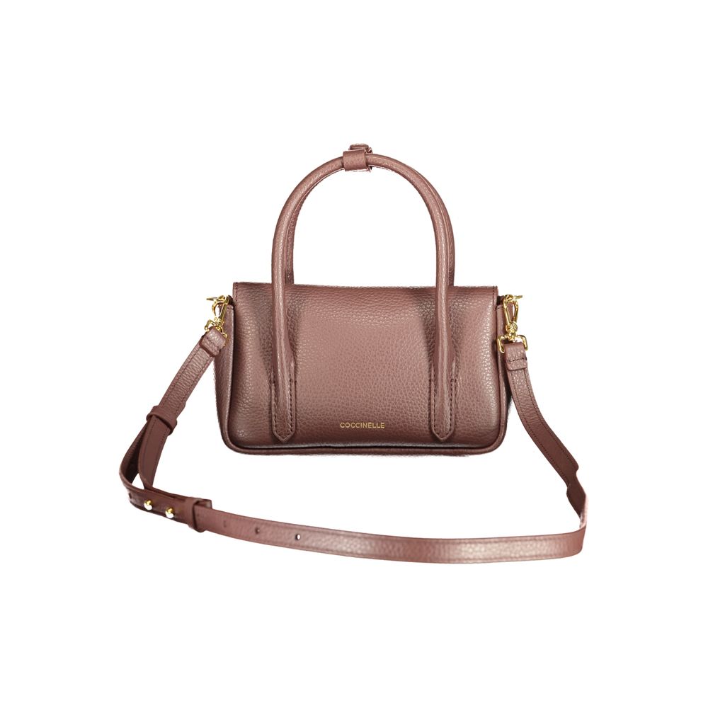 Indulge in the elegance of the Coccinelle Brown Leather Handbag, a symbol of refined craftsmanship and timeless style, perfect for the discerning individual.