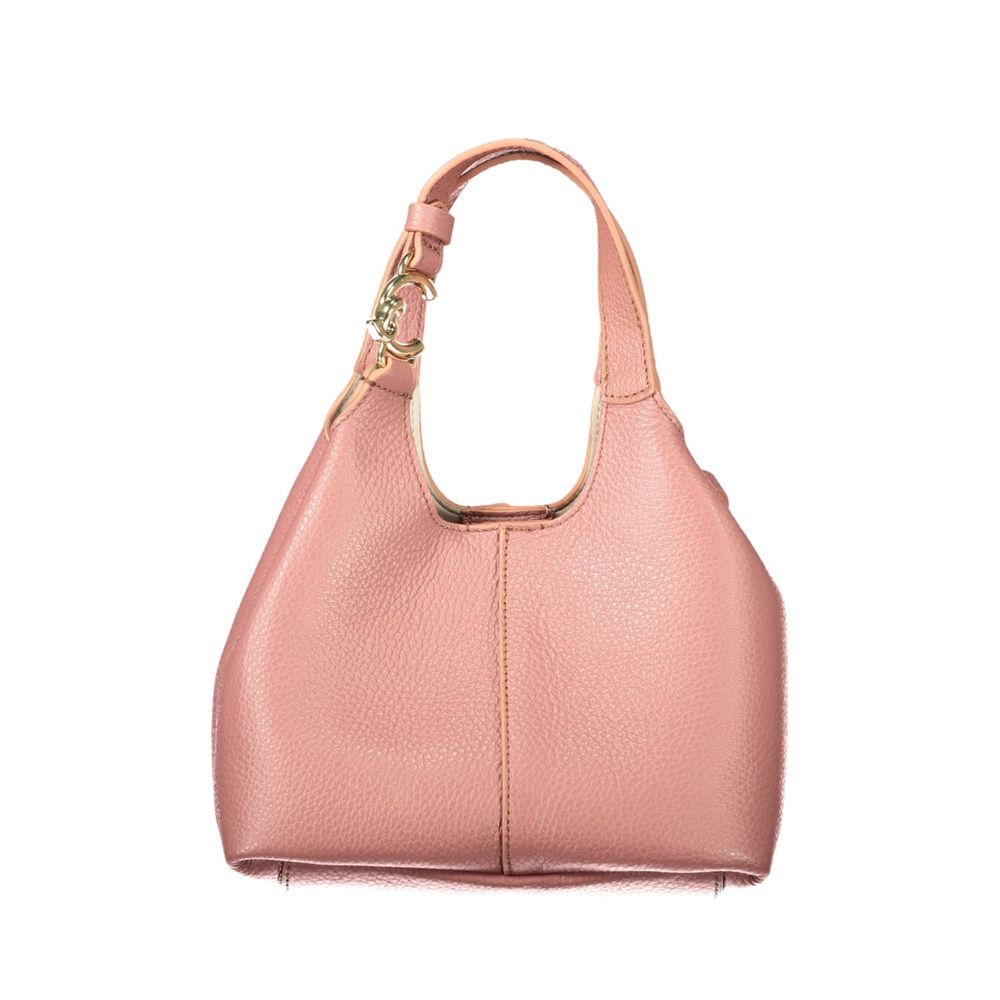 Indulge in the Coccinelle Pink Leather Handbag, a masterpiece of design and elegance, perfect for those who appreciate exquisite craftsmanship and timeless style.