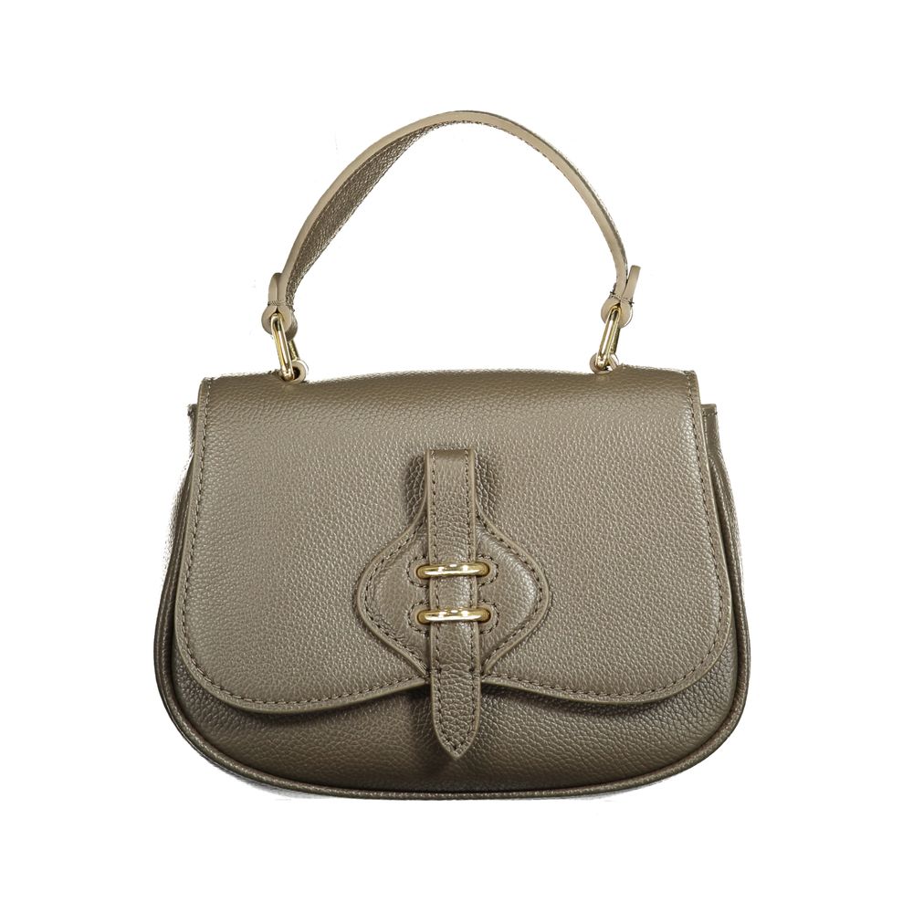 Indulge in the exquisite Coccinelle Brown Leather Handbag, a masterpiece of craftsmanship with adjustable strap and contrasting details, embodying timeless luxury and sophistication.