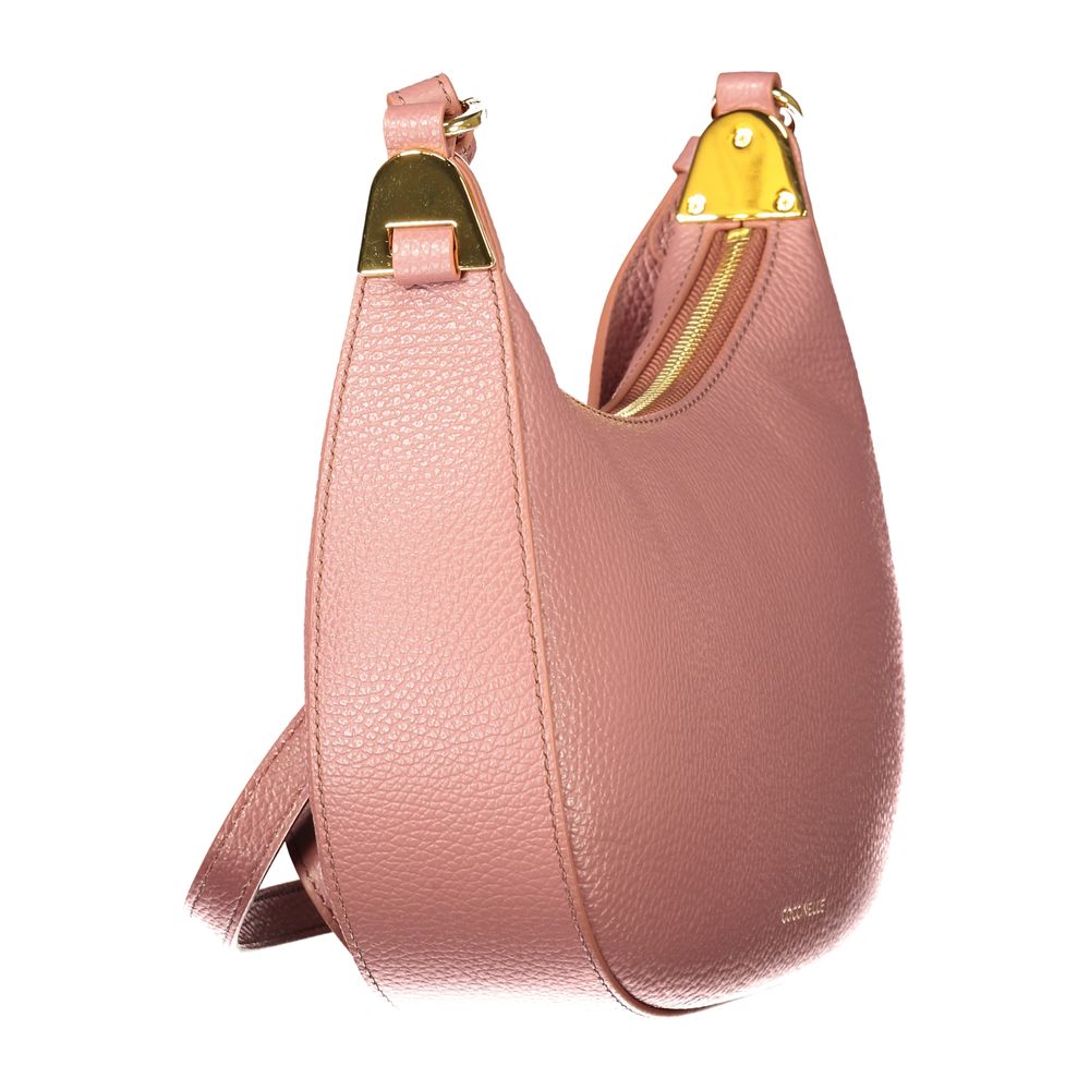 Discover the Coccinelle Pink Leather Handbag, a masterpiece of design and elegance, perfect for those who appreciate refined luxury and timeless style.