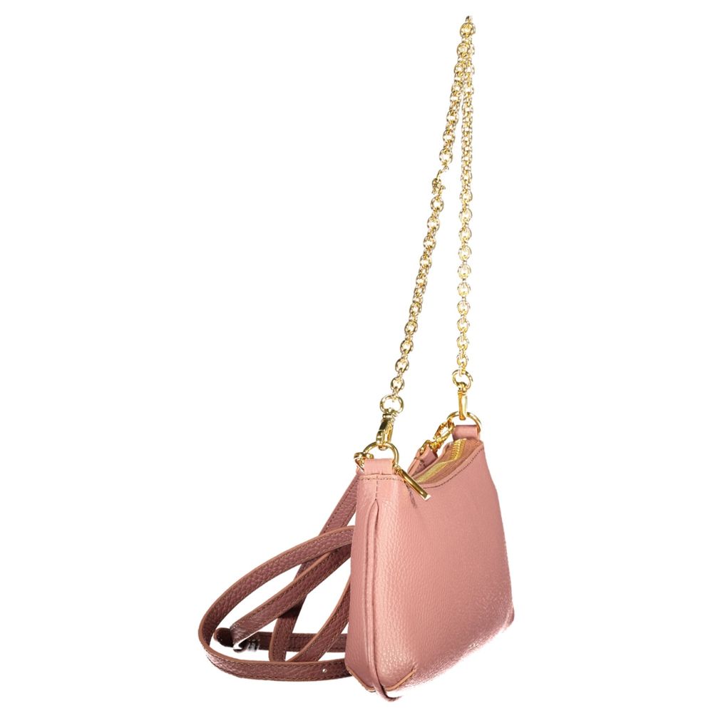 Indulge in the elegance of the Coccinelle Pink Leather Handbag, a masterpiece of design featuring exquisite craftsmanship and versatile styling for the discerning individual.