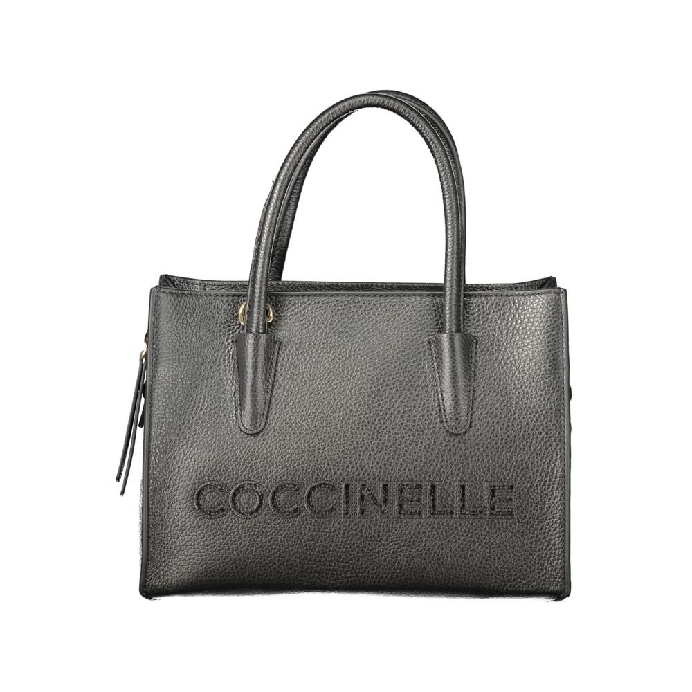Discover the Coccinelle Black Leather Handbag, a symbol of exquisite craftsmanship and timeless elegance, perfect for those who embody luxury and sophistication.