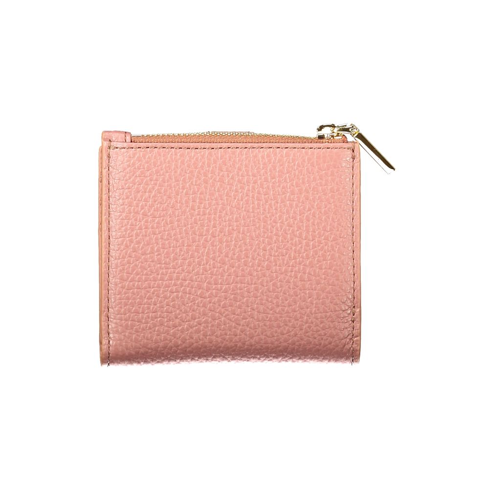 Indulge in the exquisite Coccinelle Pink Leather Wallet, a symbol of refined elegance, featuring meticulous craftsmanship and luxurious design for the discerning individual.