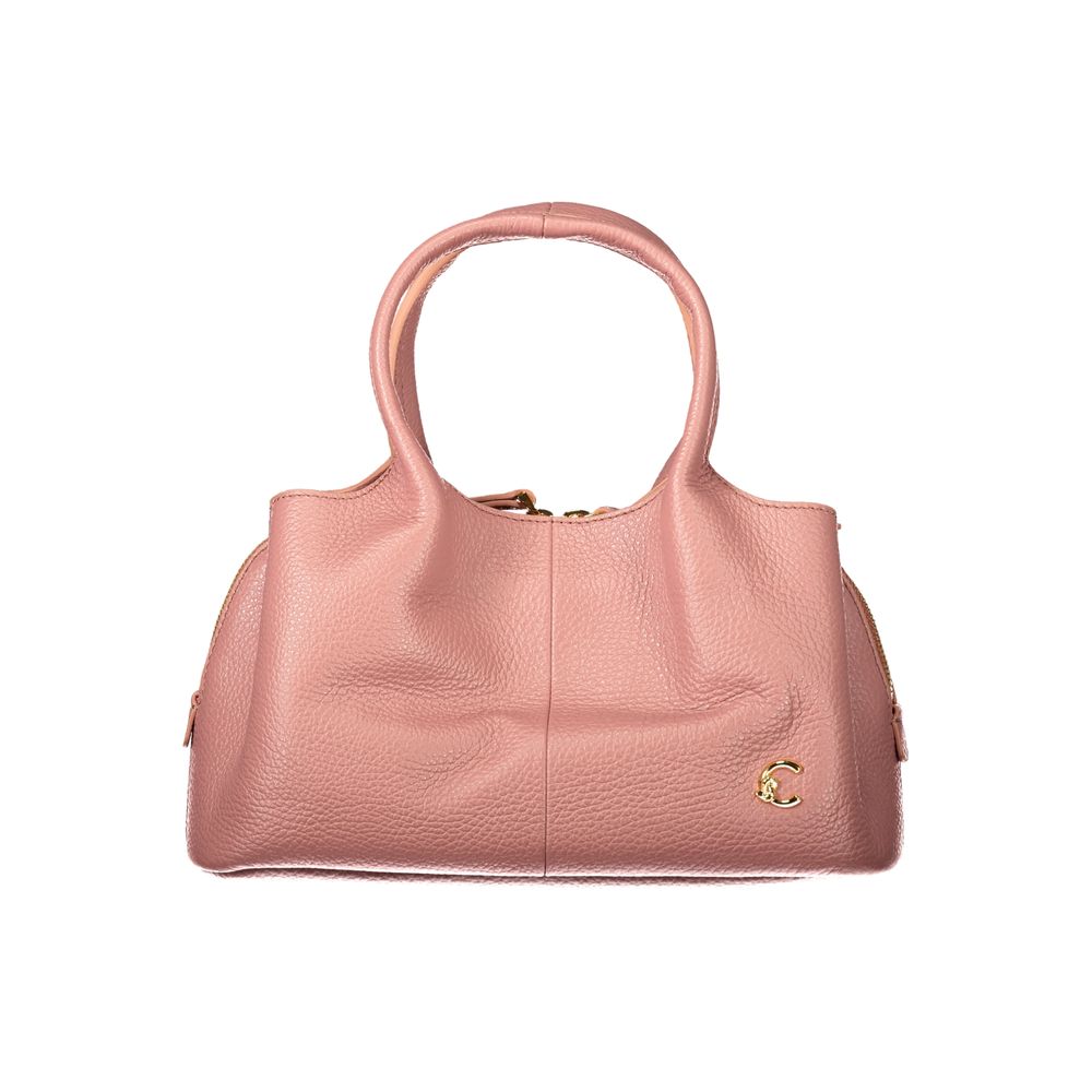 Indulge in the exquisite Coccinelle Pink Leather Handbag, a symbol of sophistication with its meticulous craftsmanship and versatile design, perfect for elevating any ensemble.