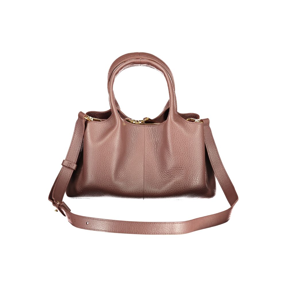 Indulge in the exquisite Coccinelle Brown Leather Handbag, a masterpiece of design featuring luxurious craftsmanship and versatile elegance, perfect for any discerning individual.