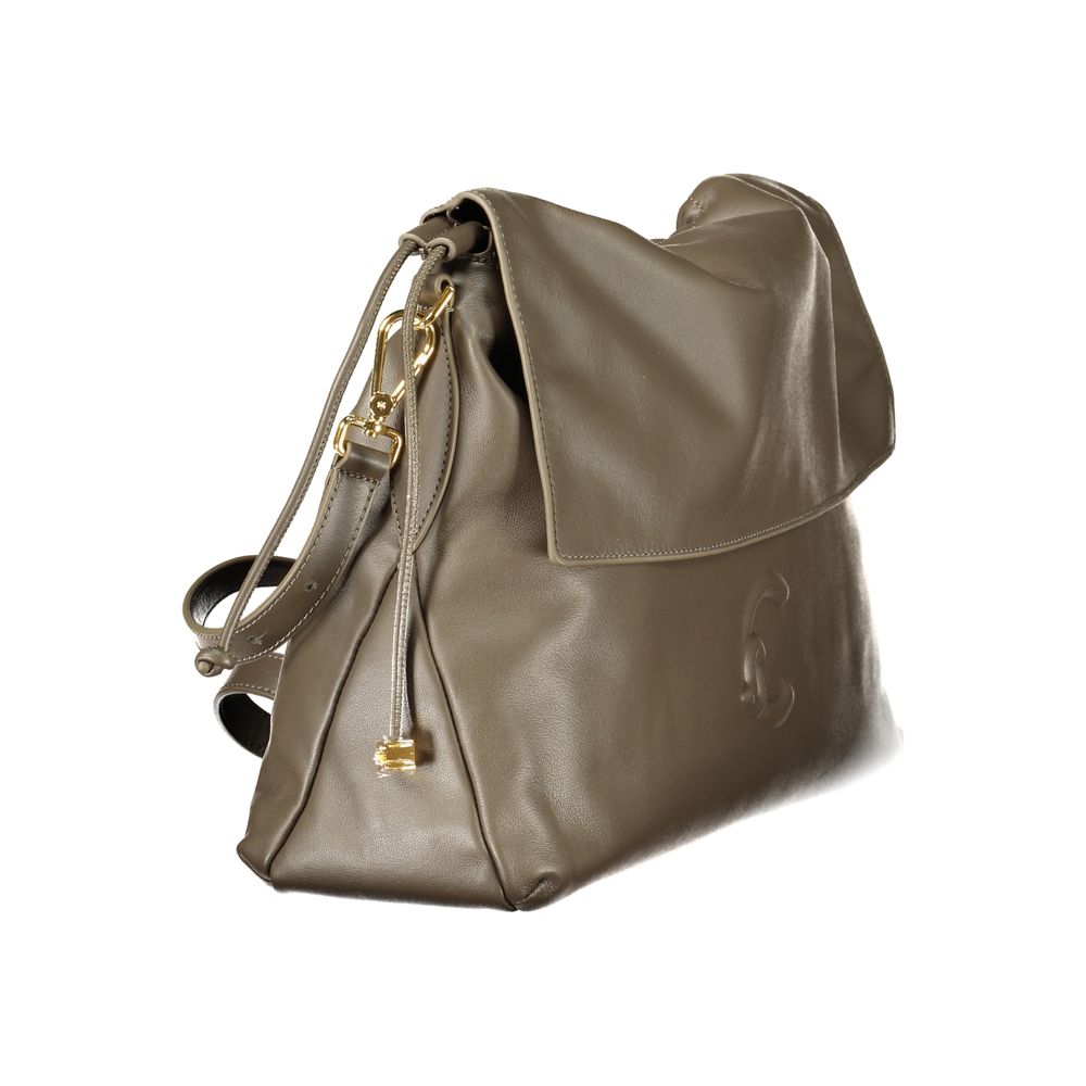 Indulge in the elegance of the Coccinelle Brown Leather Handbag, a masterpiece of design featuring exquisite craftsmanship and timeless sophistication for discerning tastes.