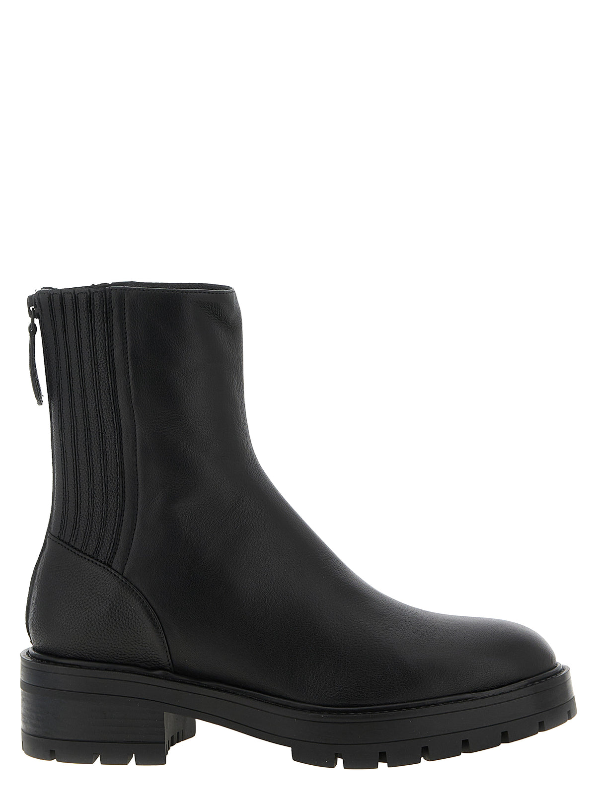 Step into a world of elegance with Aquazzura's Black Calfskin Ankle Boots, where exquisite craftsmanship meets timeless luxury for the discerning individual.