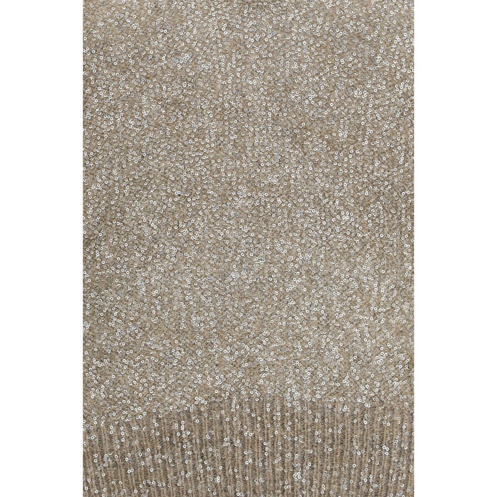 Indulge in the exquisite allure of the Brunello Cucinelli Beige Polyamide Sweatshirt, where luxurious mohair blend meets radiant sequins, embodying refined elegance for discerning tastes.
