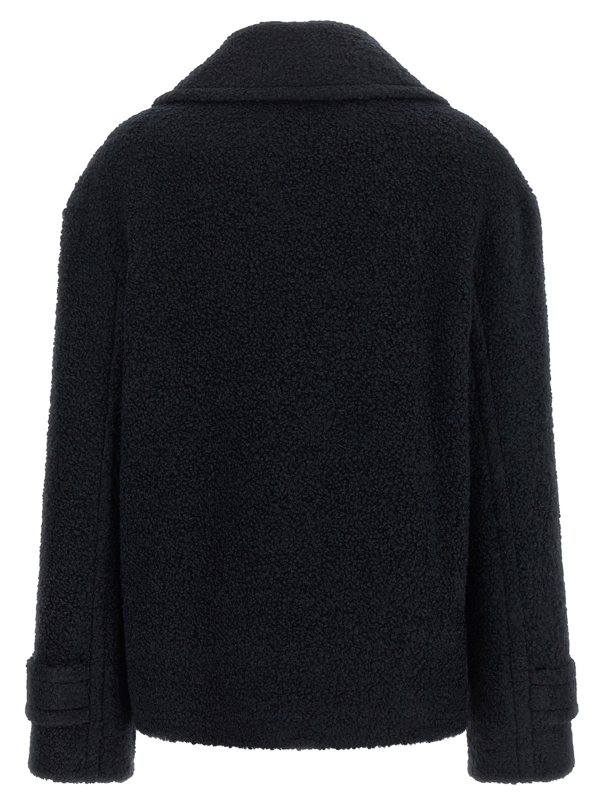 Tagliatore Blue Alpaca Leather Coat - Contemporary Italian Elegance