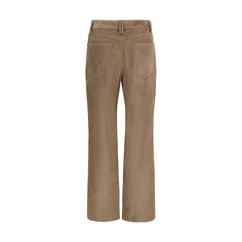 Brunello Cucinelli Brown Cotton Casual Pants - Timeless Luxury