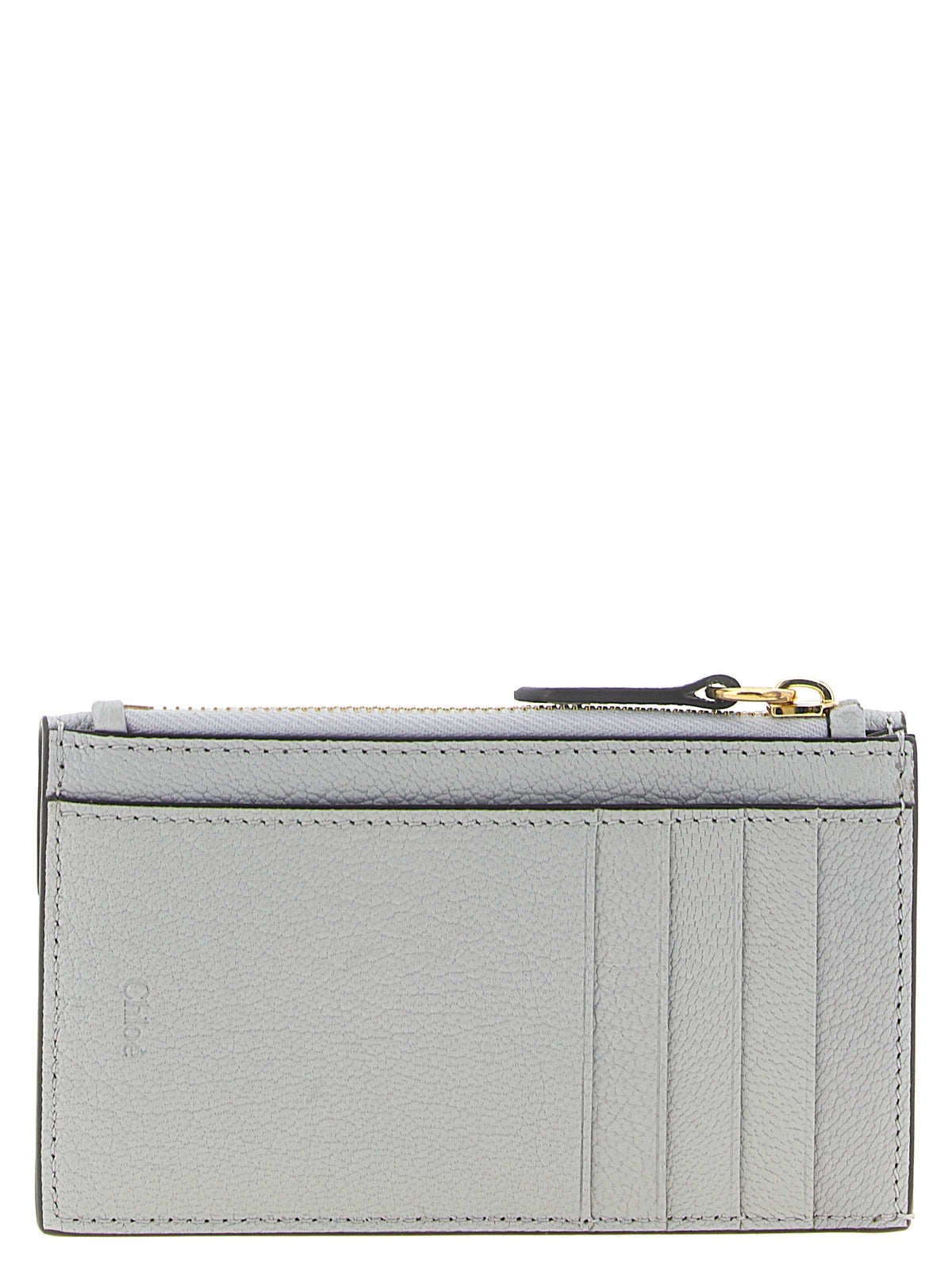 Discover the Chloé Blue Goatskin Cardholder, a masterpiece of Italian craftsmanship in luxurious light blue goat leather, blending elegance with functionality for the discerning individual.