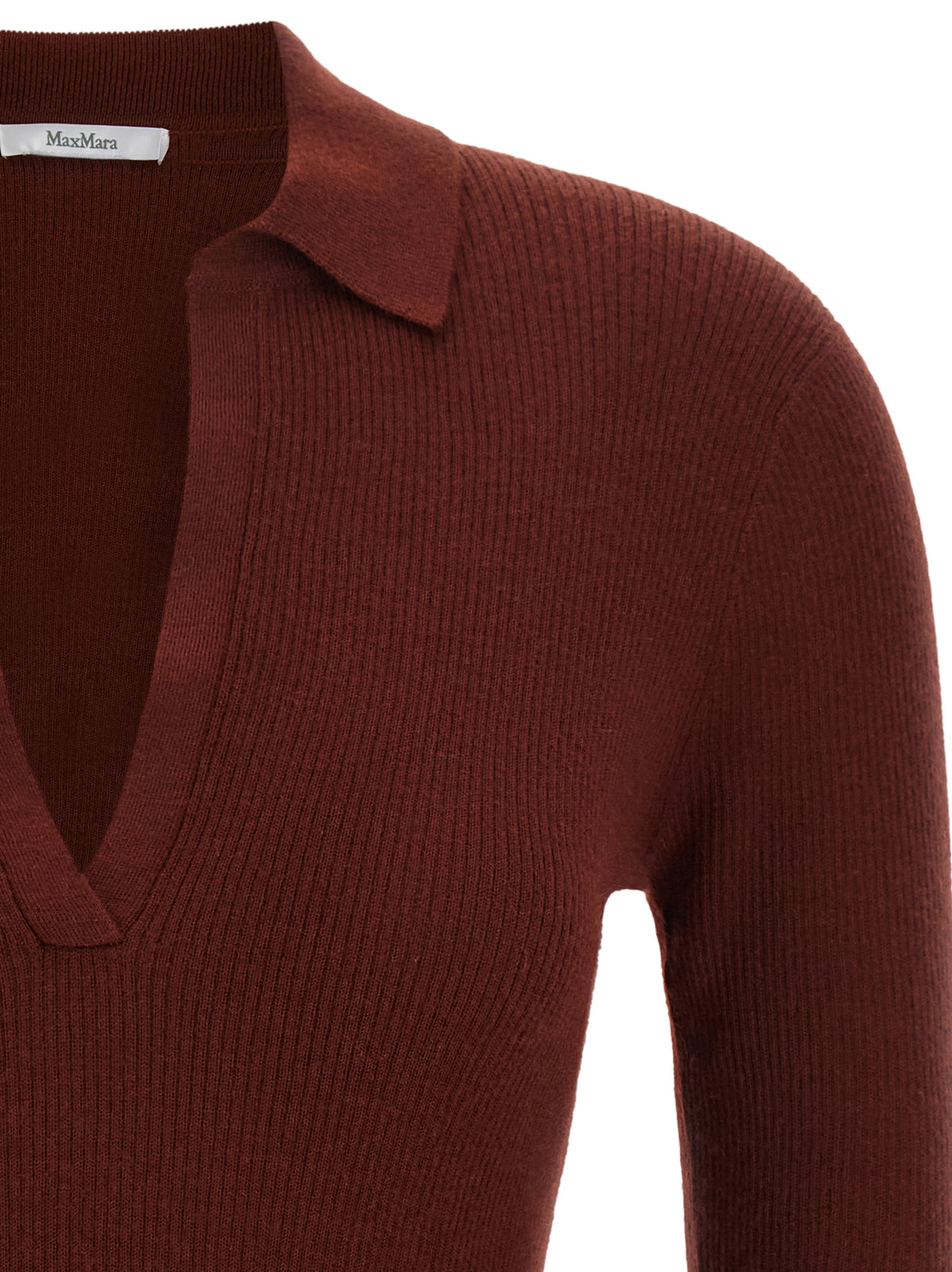 Max Mara Cashmere Polo Shirt - Timeless Luxury in Bordeaux