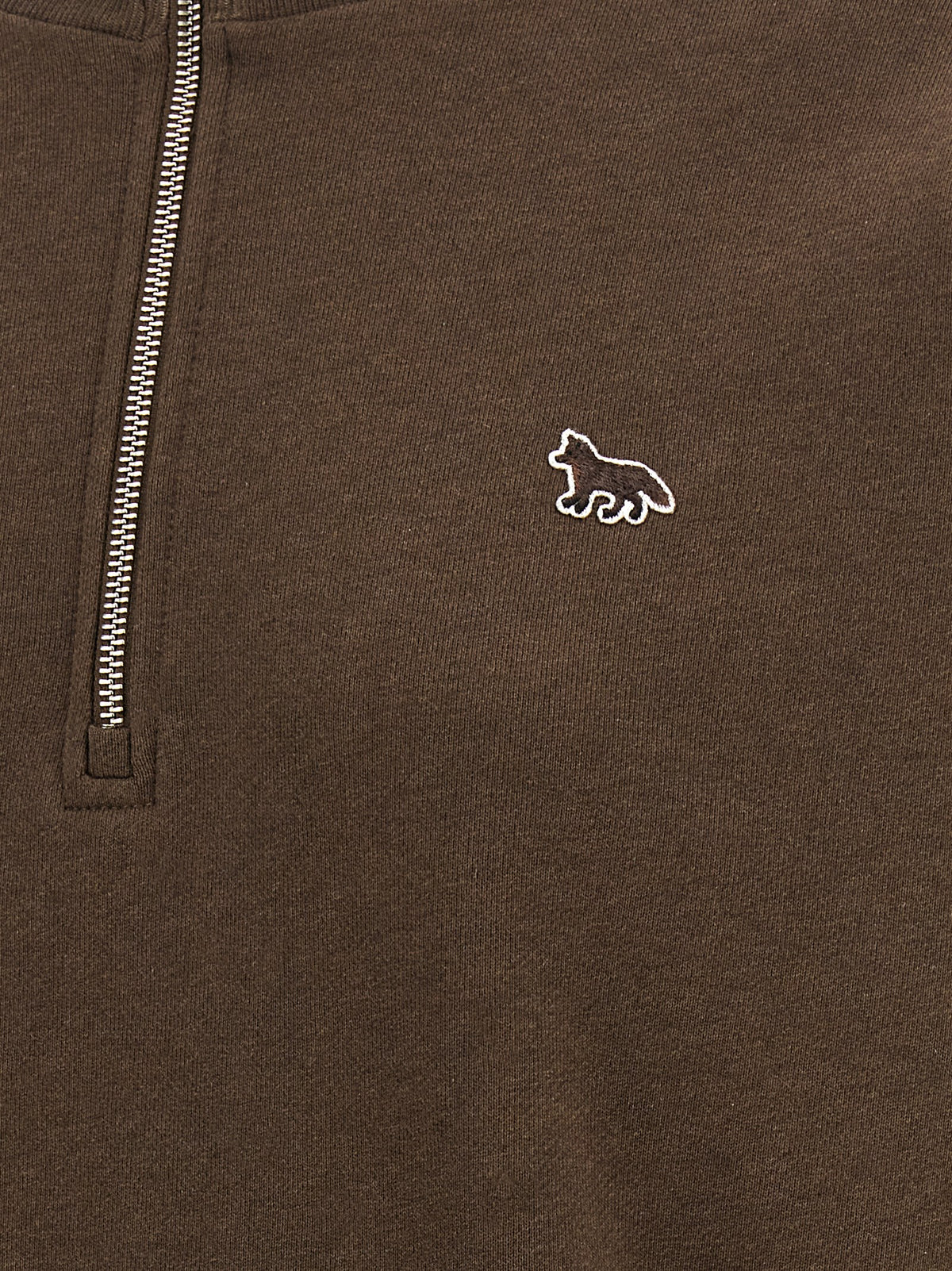 Maison Kitsuné Brown Organic Cotton Sweatshirt - Luxury Redefined