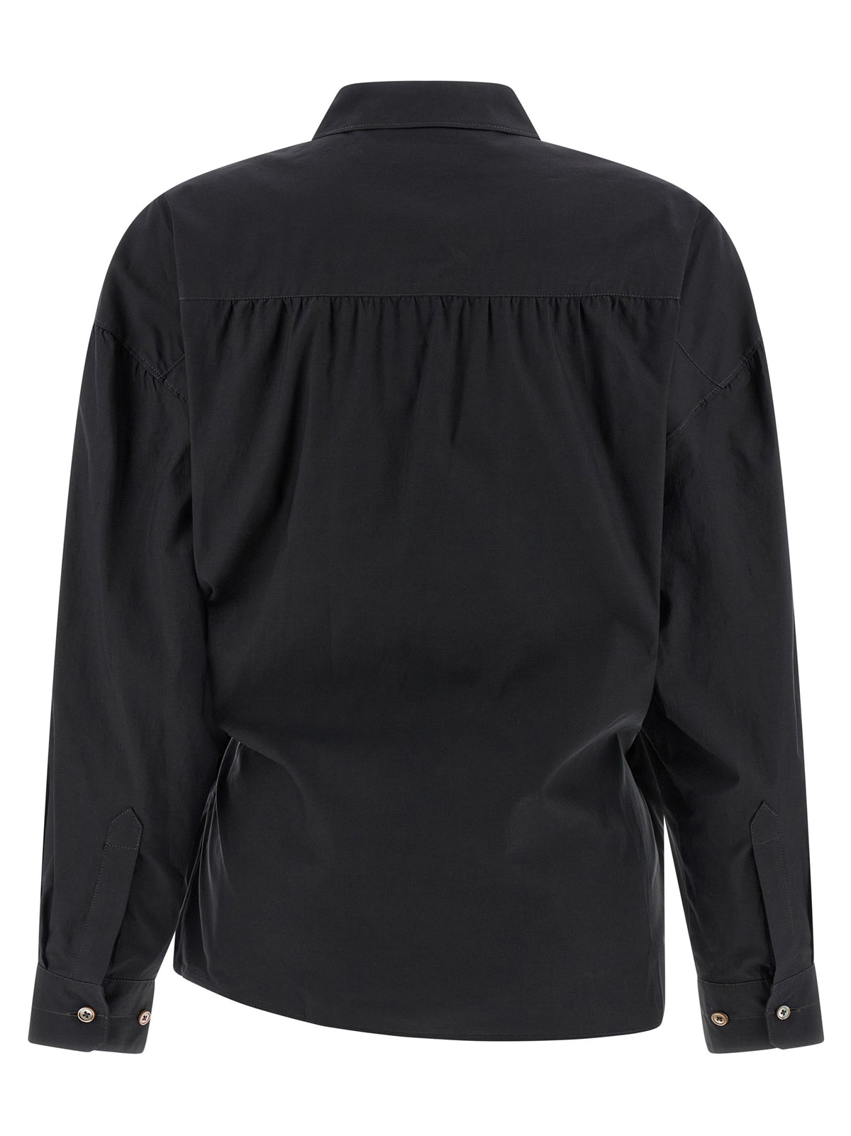 Lemaire Black Cotton Blouse - Timeless Elegance Redefined