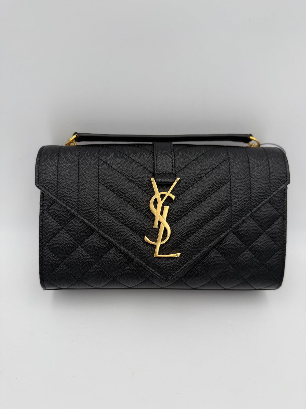 Saint Laurent Bicolor Leather Handbag - Timeless Luxury Redefined